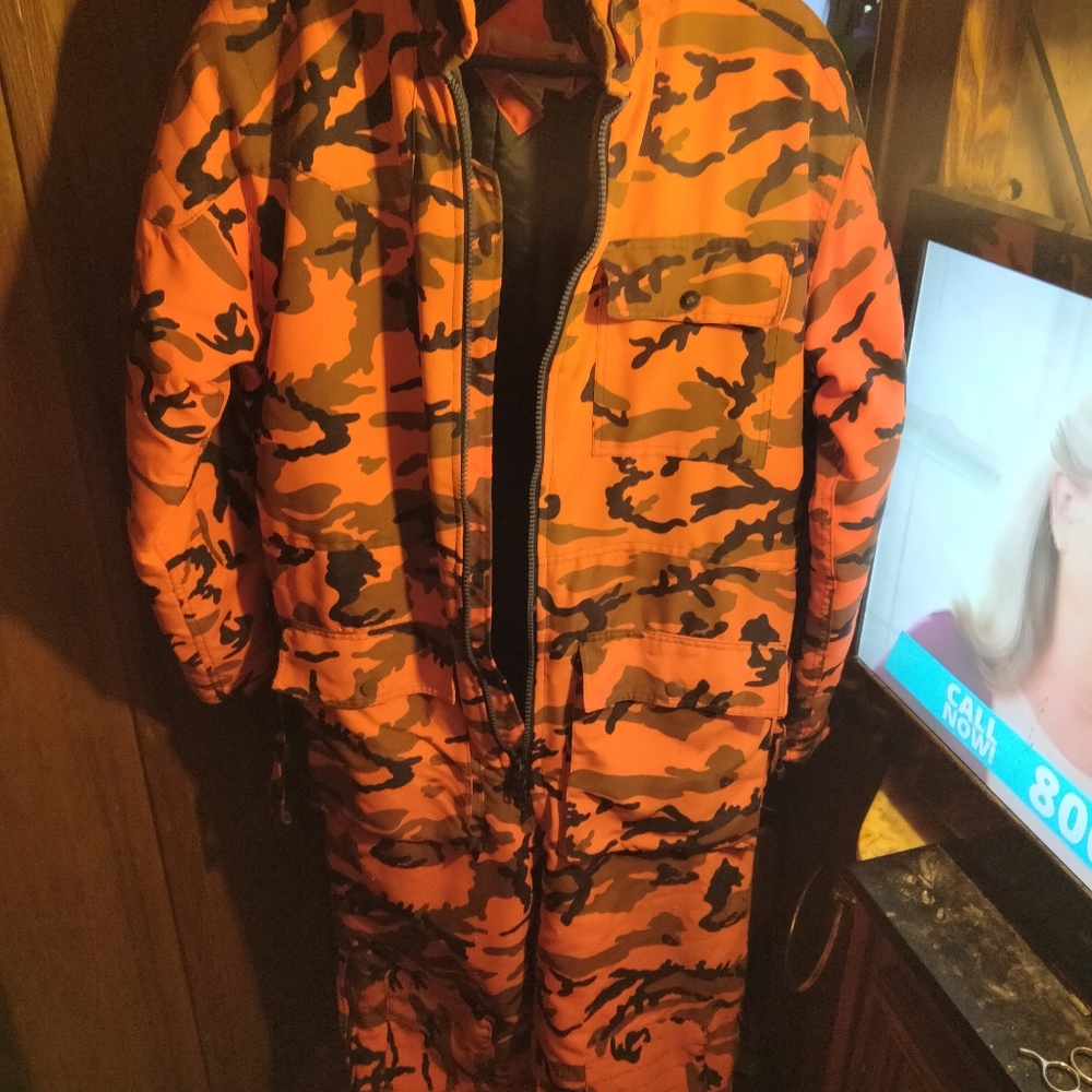 Orange Camo Onesie